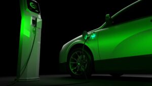 voiture électrique en charge