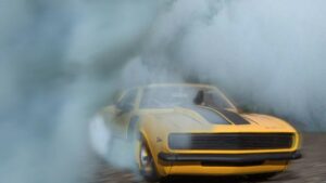 voiture de sport jaune