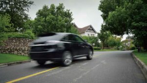 voiture en mouvement